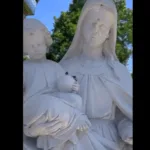 На Львівщині чоловік сокирою пошкодив скульптуру Божої Матері та пам’ятник Шевченку