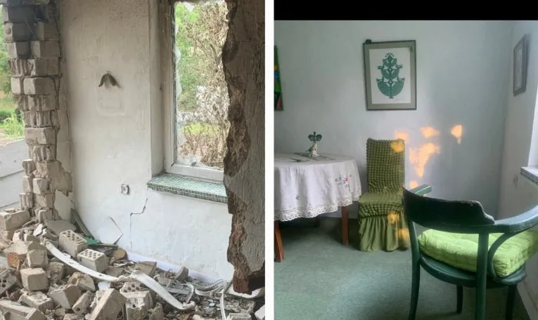 Уламки російської ракети знищили будинок відомого львівського художника