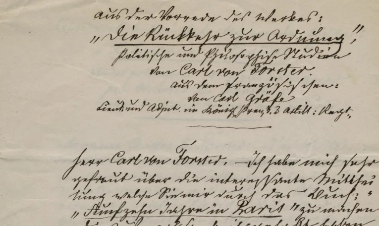 У Львівському держархіві оприлюднили лист прусського короля 1849 року