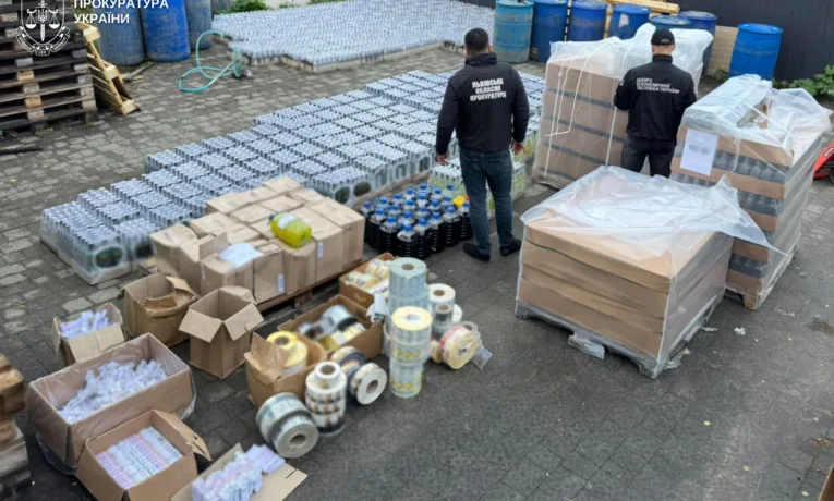 У Львові викрили підпільний цех із виготовлення контрафактного алкоголю на понад 1,2 млн грн
