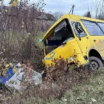 На Львівщині перекинувся шкільний автобус: двоє людей у лікарні