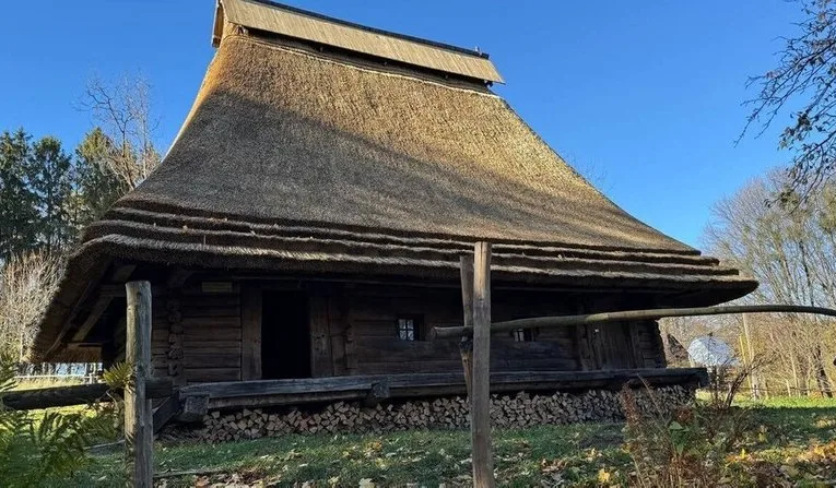 У Шевченківському гаю у Львові відреставрували дах бойківської хати 1846 року