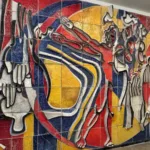 Львівські студенти допомогли відреставрувати керамічне панно ХХ століття