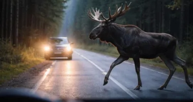 У Львівському районі водій авто збив червонокнижного лося