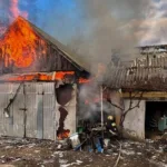 Згоріло сіно: на Львівщині загасили пожежу в приватному господарстві