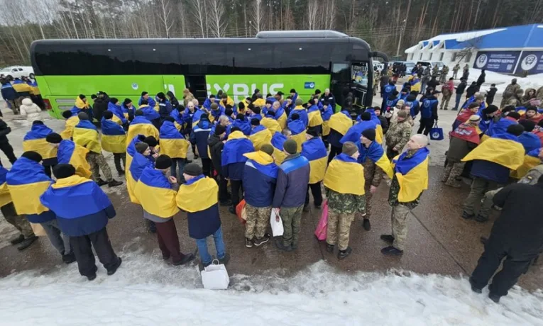 З російського полону під час обміну 5 березня повернулися одинадцять жителів Львівщини