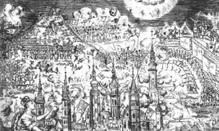 Покровитель Львова Ян із Дуклі знову з’явився на тлі вогню