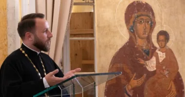 У львівському Палаці Потоцьких презентували відреставровану ікону Богородиці Одигітрії