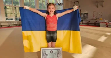 Шестирічна гімнастка зі Львівщини встановила світовий рекорд, виконавши 430 підйомів на перекладині