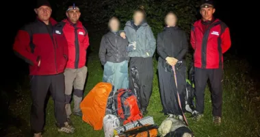 Поблизу водоспаду Гуркало на Львівщині рятувальники допомогли трьом туристкам, які заблукали в горах